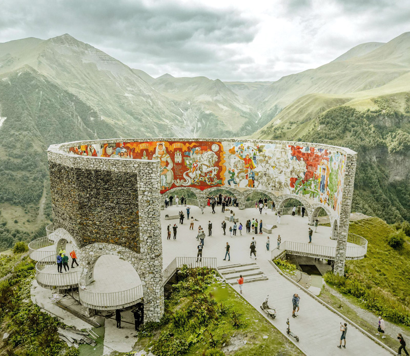 Built for friendship, framed by mountains